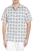 Men's Tommy Bahama Casa De Quatro Silk Camp Shirt - Grey