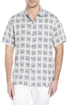 Men's Tommy Bahama Casa De Quatro Silk Camp Shirt - Grey