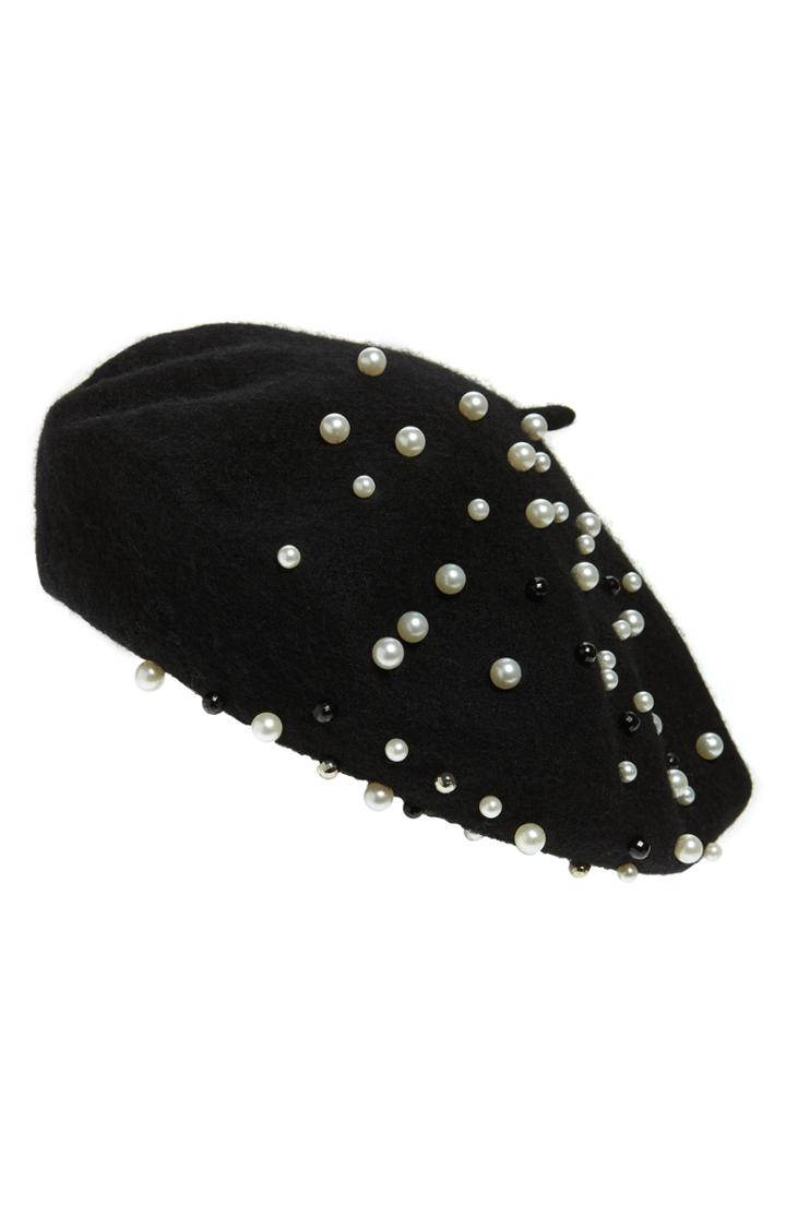 Women's Halogen X Atlantic-pacific Embellished Beret -