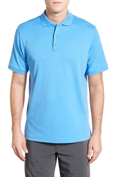 Men's Nordstrom Men's Shop Regular Fit Interlock Knit Polo - Blue