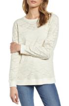 Women's Lucky Brand Lace Knit Top - White