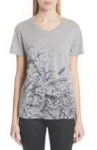 Women's Burberry Doodle Print Cotton Tee - Grey