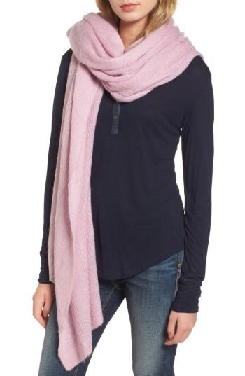 Women's Free People Kennedy Waffle Knit Scarf, Size - Purple