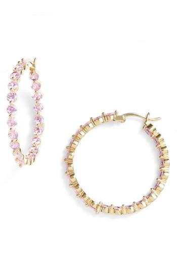 Women's Nina Large Cubic Zirconia Hoop Earrings.
