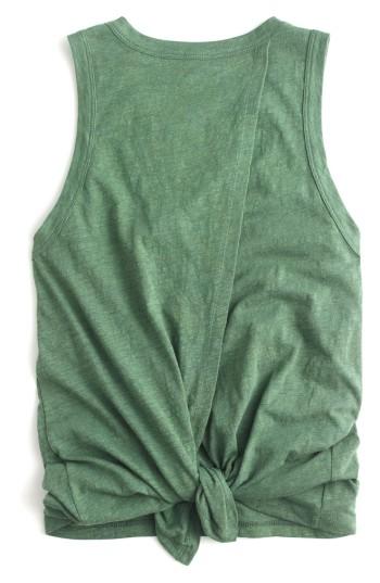 Women's J.crew Knot Back Tank Top, Size - Green
