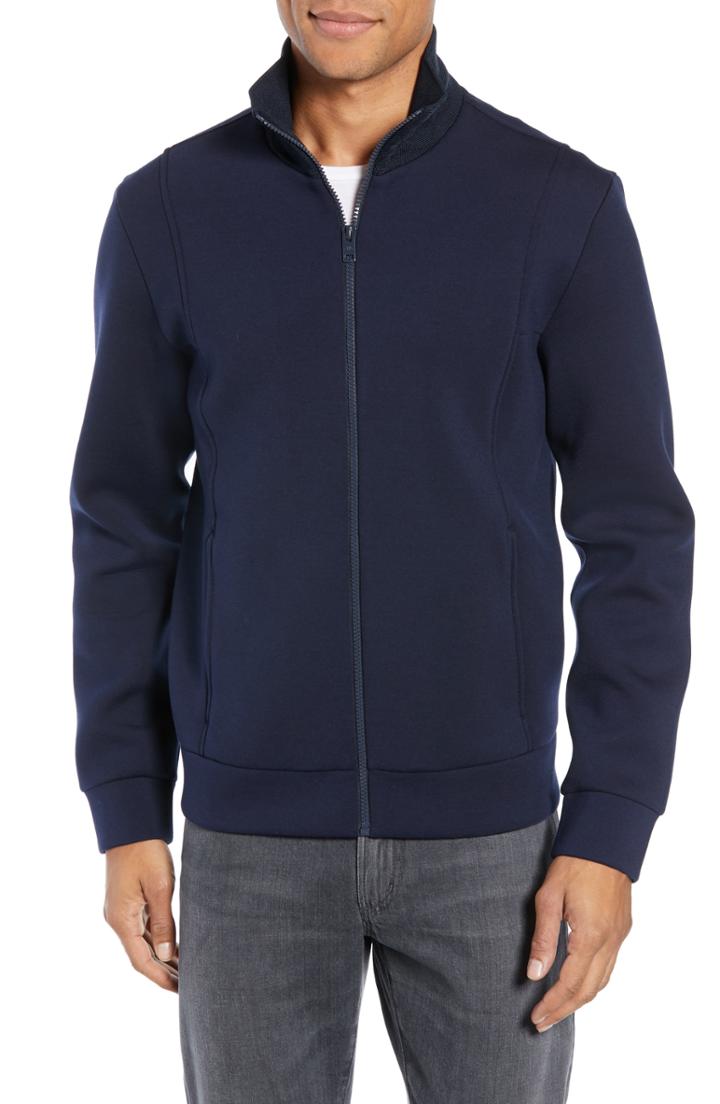 Men's Club Monaco Tech Track Jacket - Blue