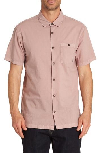 Men's Billabong Wave Washed Woven Shirt - Pink