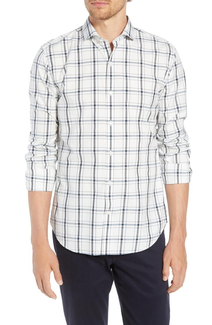 Men's Bonobos Unbutton Down Slim Fit Plaid Sport Shirt