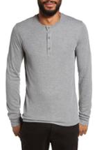 Men's Vince Ribbed Henley, Size - Grey