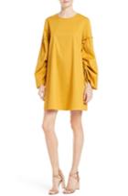 Women's Tibi Satin Poplin Trapeze Dress - Yellow