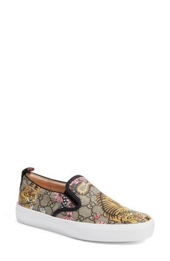 Women's Gucci Dublin Tiger Skate Sneaker Us / 42eu - Beige