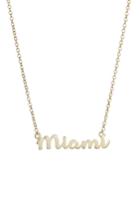 Women's Argento Vivo Script Miami Pendant Necklace