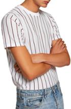 Men's Topman Stripe T-shirt, Size - White