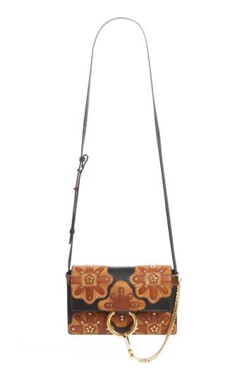 Chloe Small Faye Studded Leather & Suede Crossbody Bag -