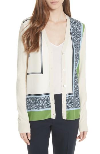 Women's Tory Burch Greer Cardigan - Grey