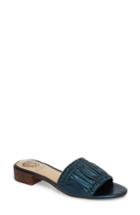 Women's Vince Camuto Nanita Pleated Slide Sandal M - Blue/green