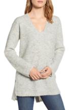 Women's Halogen Bow Back Sweater, Size - Grey