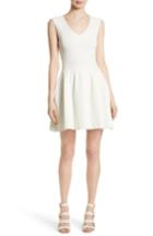 Women's Milly Fit & Flare Knit Dress, Size - White