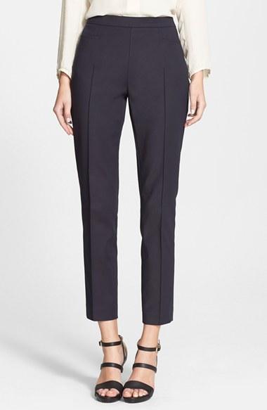 Women's Akris Punto 'franca' Techno Cotton Pants - Blue