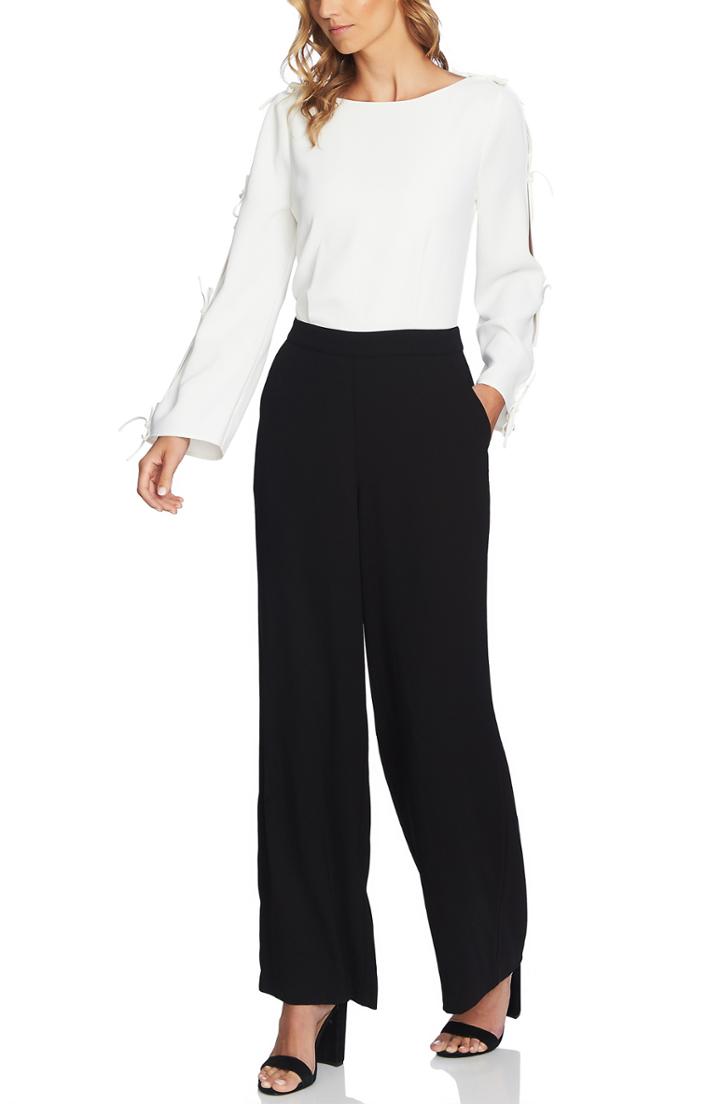 Women's Cece Bow Sleeve Jumpsuit - White