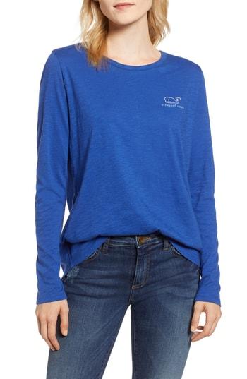Women's Vineyard Vines Vintage Whale Slub Cotton Tee - Blue