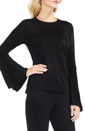 Women's Vince Camuto Bell Sleeve Sweater, Size - Black