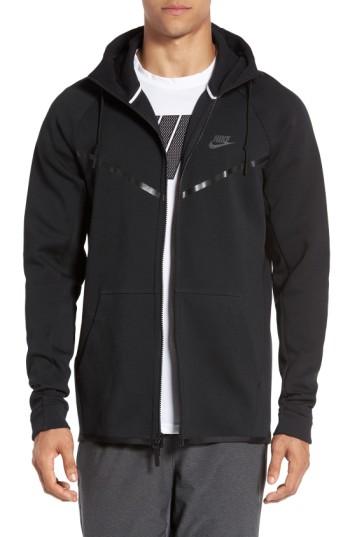 Men's Nike 'windrunner' Tech Fleece Hoodie - Black