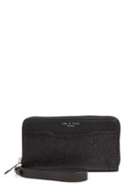 Women's Rag & Bone 'devon' Textured Leather Zip Smartphone Wallet -