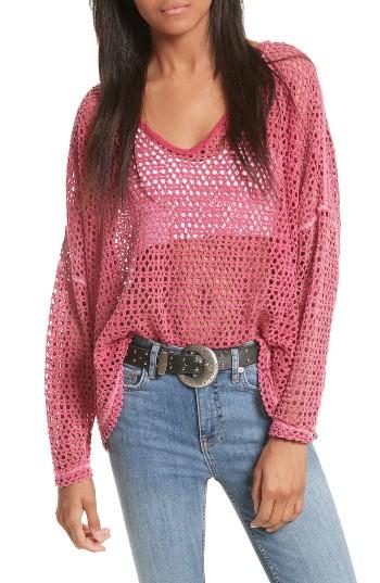 Women's Free People Napa Crochet Top - Pink
