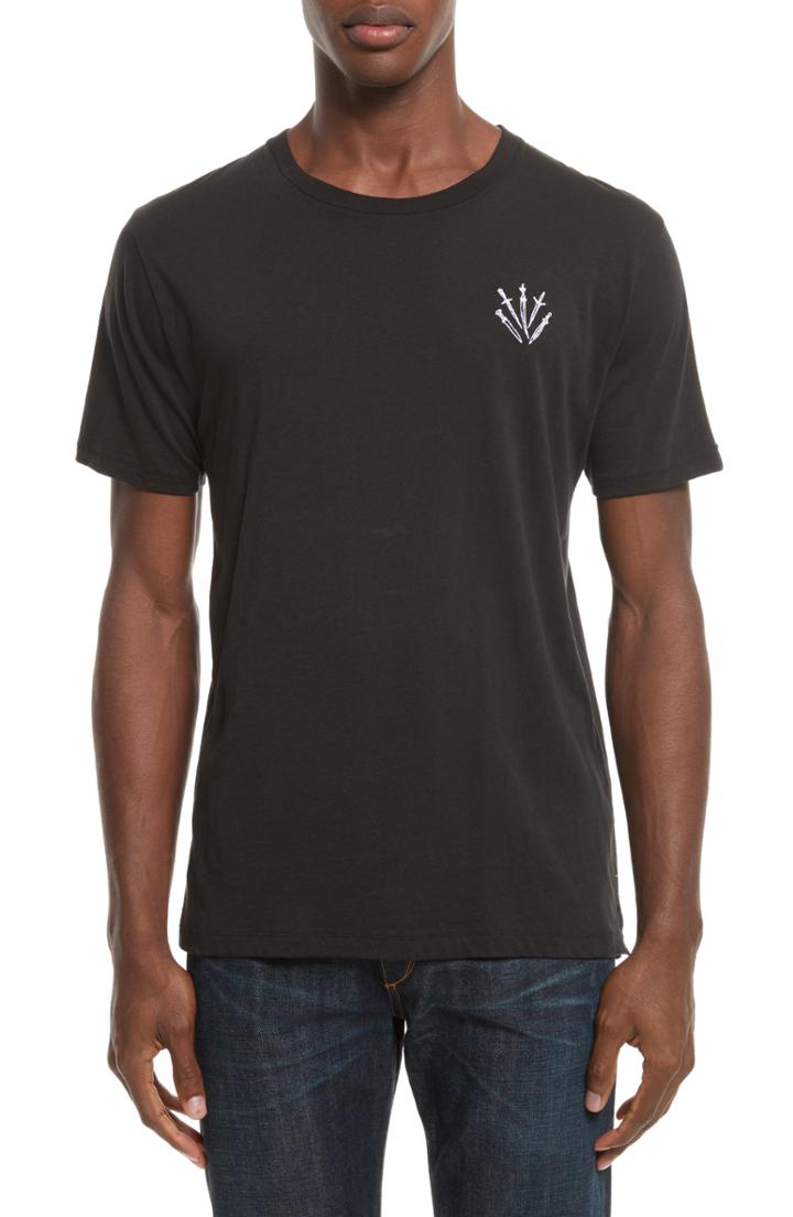 Men's Rag & Bone Dagger Embroidered T-shirt