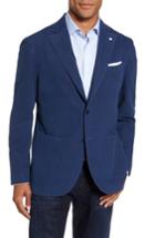 Men's L.b.m. 1911 Classic Fit Cotton Blend Blazer R Eu - Blue