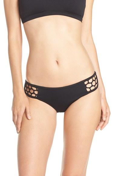 Women's Seafolly Mesh Side Bikini Bottoms