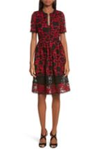 Women's Saloni Embroidered Tulle Dress