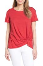 Women's Caslon Knotted Tee - Red