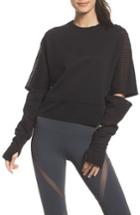 Women's Alo Cutout Sleeve Pullover Top - Black