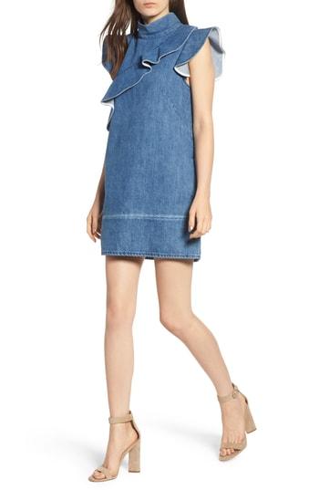 Women's Mcguire Sorbonne Denim Shift Dress - Blue