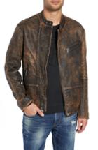 Men's John Varvatos Star Usa Distressed Leather Moto Jacket