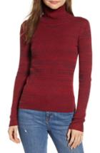 Women's Treasure & Bond Space Dye Turtleneck Sweater - Red