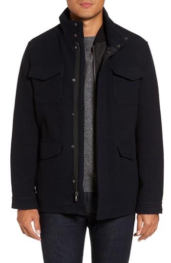 Men's Michael Kors Regular Fit Double Layer Field Jacket - Blue