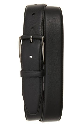 Men's Monte Rosso Trieste Leather Belt - Black