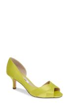 Women's Nina Contesa Open Toe Pump .5 M - Yellow