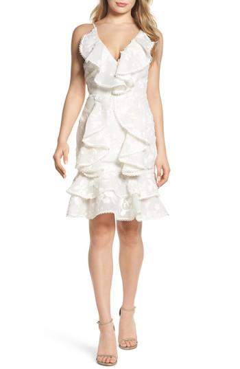 Women's Keepsake The Label Shine Ruffle Lace Dress - Ivory