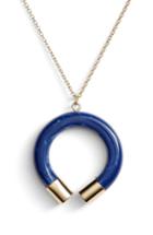 Women's Argento Vivo Marbleized Horn Pendant Necklace