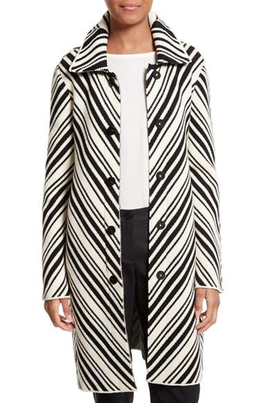 Women's Tory Burch 'tavia' Textured Chevron Jacket