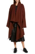 Women's Madewell Bergen Cocoon Coat, Size - Orange