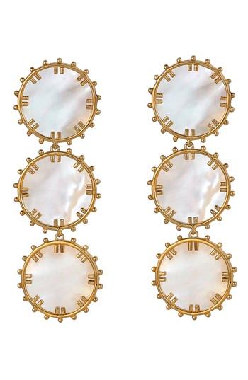 Women's Asha Manou Mother-of-pearl Drop Earrings