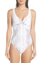Women's Heidi Klein Twist One-piece Swimsuit - Black