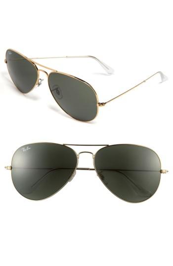 Men's Ray-ban 'org Aviator' 62mm Sunglasses - Gold Green
