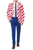 Men's Opposuits 'united Stripes' Trim Fit Suit With Tie