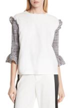 Women's Michael Kors Polka Dot Silk Georgette Blouse